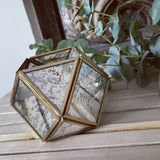 Gold Prism Candle Holder