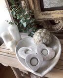 Set Of Three Heart Tea Light Holders