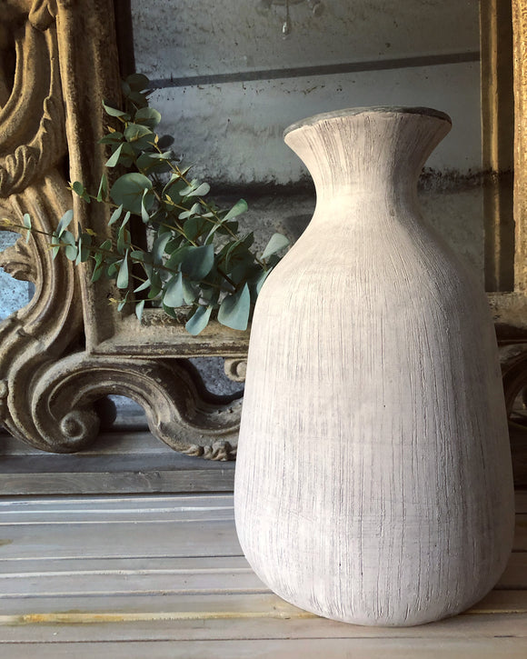 Large Stone Textured Vase