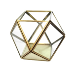 Small Gold Geometric Lantern