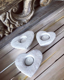 Set Of Three Heart Tea Light Holders