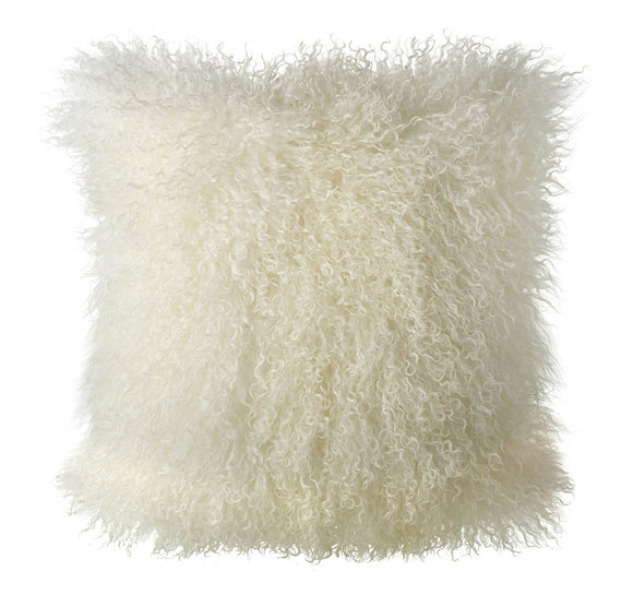 Luxury Sheepskin Cushion - Buttercream