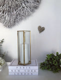 Gold Geometric Lantern