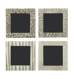 Four Luxury Animal Print Frames